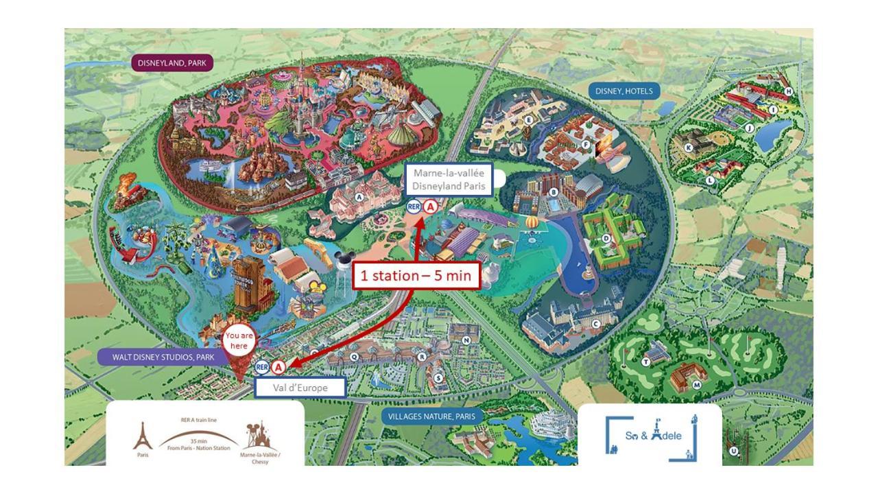 Studio Zen - Shopping Center And Train Station 500M - Disneyland Paris 5Min Montévrain Extérieur photo